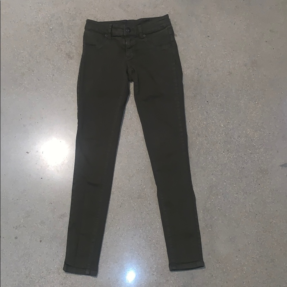 Olive green jeans